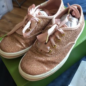 Keds Kate Spade Glitter Tennis Shoes 12M